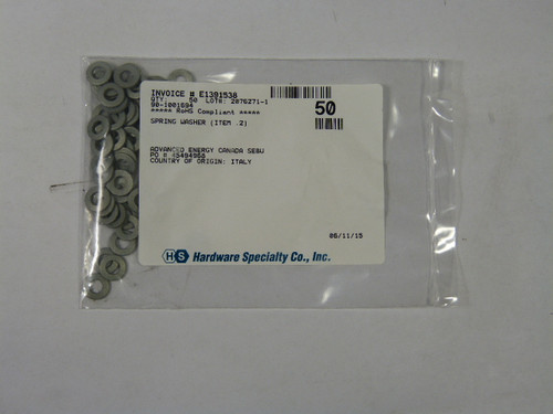 Hardware Specialty Co 90-1001694 Spring Washer 50 Pack  NWB