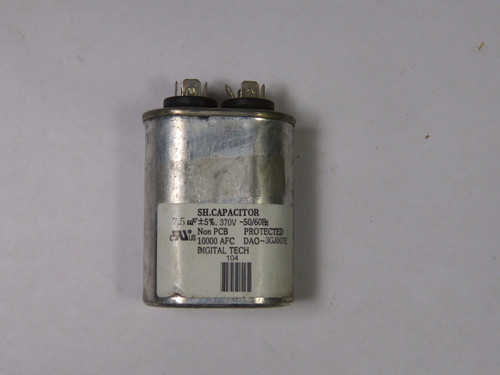 SH Capacitor 104 Capacitor 7:5UF ?% 370VAC 50/60Hz USED