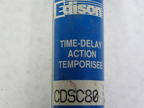 Edison CDSC80 Time Delay Fuse 80A 600V USED