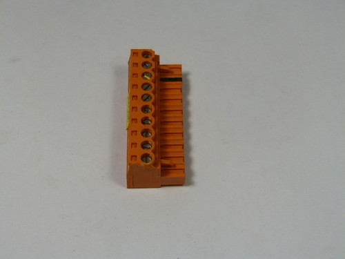 Weidmuller BLZ-5.08/10 Connector  OCB BLZ 5.08 10 Position Orange USED