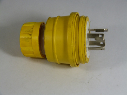 Woodhead 28W48 Watertight Male Plug Nema L15-30P 30A 250V USED