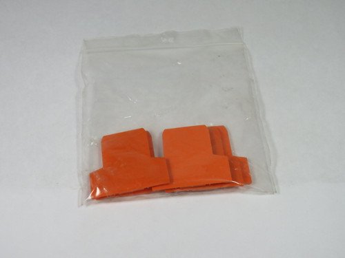 Wago 281-309 Terminal Block End Plate Lot of 5 ORANGE USED