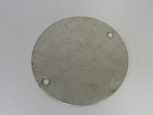 Rab Rab-008659 2 Hole 4" Rab Design Gasket Aluminum Round Blank Cover USED