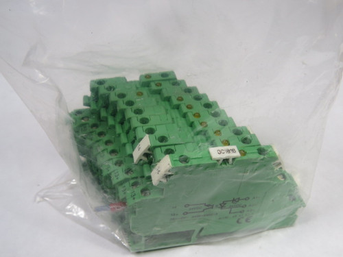 Phoenix Contact DEK-OV-24DC/24DC/3 Terminal Block Lot of 10 GREEN USED