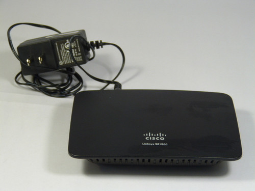 Cisco SE1500 Fast Ethernet Switch W/ Adapter USED