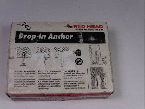 Red Head RL-14 Drop In Concrete Anchor 20-Pack ! NEW !