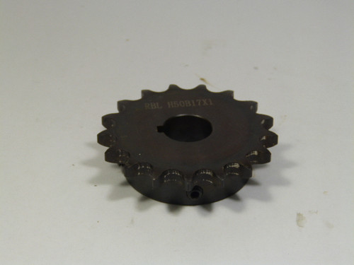 RBL H50B17 Sprocket 17 Teeth 5/8" Bore 2-11/16" Hub USED