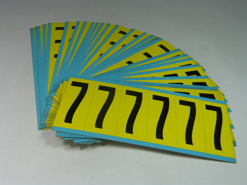 Brady 3450-7 Kit Of Number Labels #7 25-Pack ! NEW !