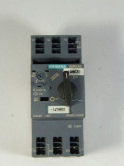 Siemens 3RV2011-1AA20 Circuit Breaker 1.1-1.6A USED