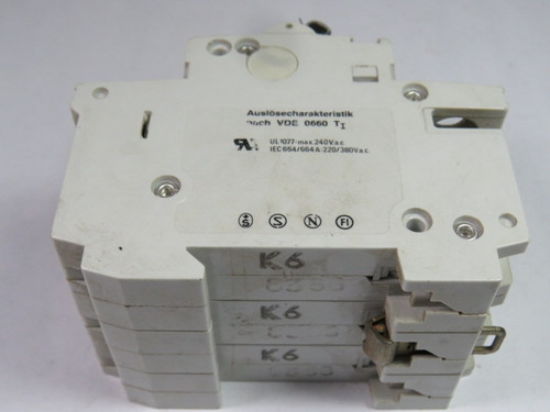 BBC S273K6A Circuit Breaker 6A 3-Pole USED