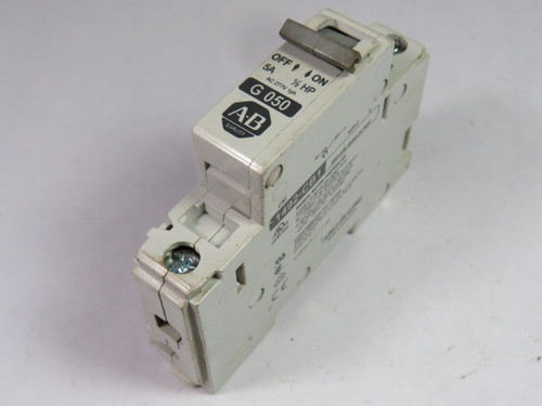 Allen-Bradley 1492-CB1G050 Series C Circuit Breaker 5A 1-Pole USED