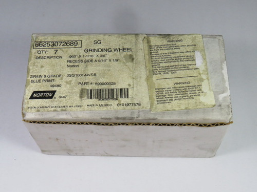 Norton 590000528 .965 Grinding Wheel 7 Pack ! NEW !