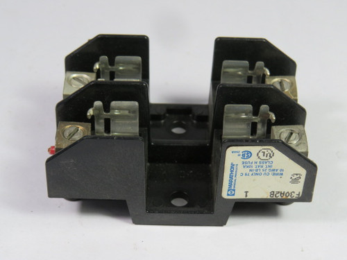 Marathon F30A2B Fuse Holder 30A 250V 2-Pole USED