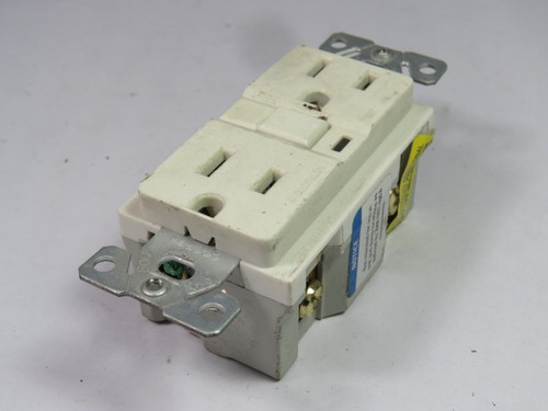 Cooper TRVGF20WM Duplex Receptacle GFCI 20A 125V USED