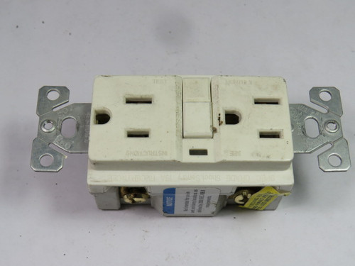 Cooper TRVGF20WM Duplex Receptacle GFCI 20A 125V USED