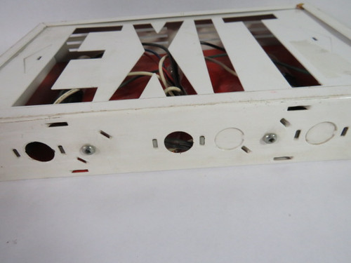 Generic 12x7.5x2" Exit Sign w/ Lights USED