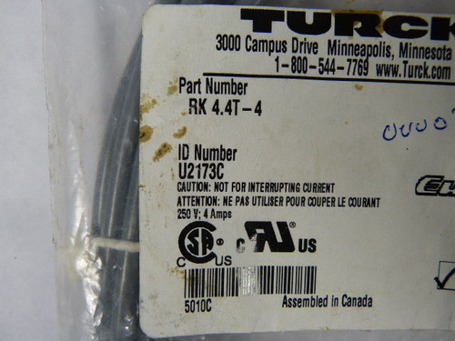 Turck RK4.4T-4 Cord Set ! NEW !