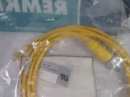 Remke 203E0060T 3P Male 6' Yellow Cord NWB