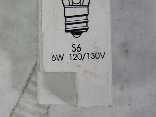 Phillips S6/6W Miniature Bulb 120/130V ! NEW !