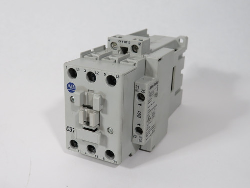 Allen-Bradley 100-C37DJ01 Series C Contactor 24VDC 3-Pole 1NC USED
