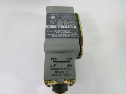 Allen-Bradley 802T-DN Limit Switch USED