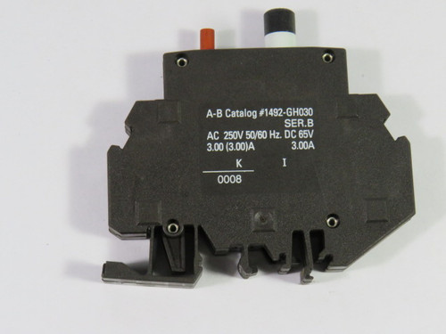 Allen-Bradley 1492-GH030 Miniature Circuit Breaker 3.00A 250V USED