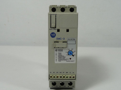 Allen-Bradley 150-C3NCR Start Smart Motor Controller 3A 600V 3W 3Ph USED