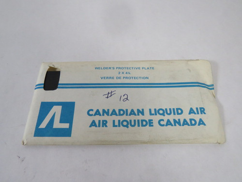 Air Liquide 2X4-1/4 Safety Lenses Shade #12 ! NEW !