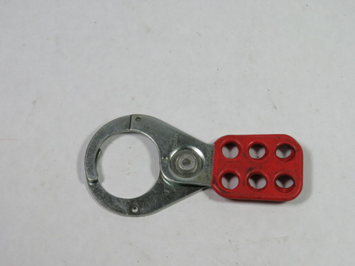 Master Lock H-3426 Steel Lockout Hasp RED USED