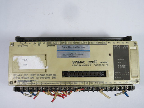 Omron C20K-CAR-A Programmable Controller USED