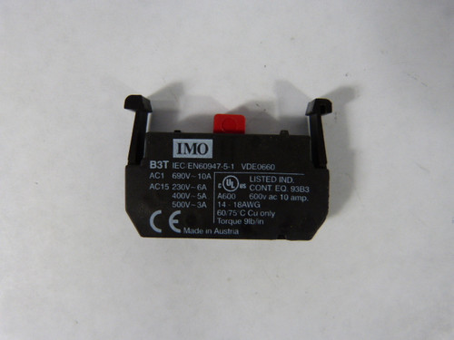 IMO B3T01 Contact Block 1NC USED