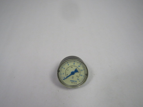 Festo MA-50-16-1/4 356759 Pressure Gauge 0-16BAR 0-230PSI COSMETIC DMG USED