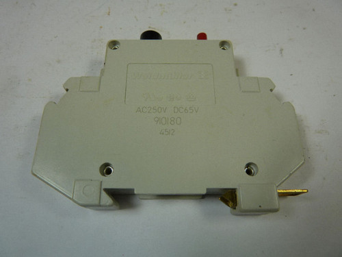 Weidmuller 910180 Circuit Breaker 5 Amp 250V USED