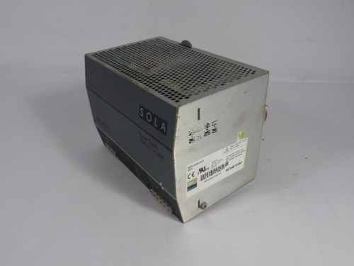 Sola HD SDN-20-24-100P Power Supply 24VDC 20A 480W Out 85-132VAC In USED