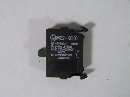 Moeller M22-KC10 Contact Block 1NO USED