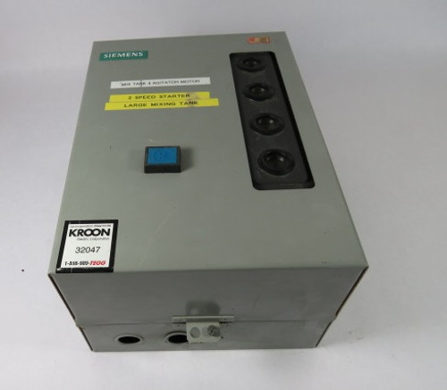 Siemens 2S1W Series 2 Combination Motor Controller 600V 3Ph 60Hz USED