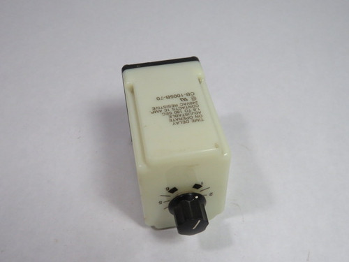 Potter & Brumfield CB-1005B-70 Time Delay Relay 1.8-180S 10A 240VAC 8P USED