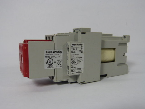 Allen-Bradley 100S-C37DJ14C MCS 100S-C Safety Contactor 37A 24VDC USED