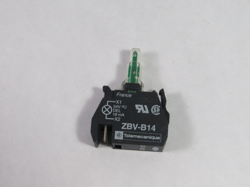 Telemecanique ZBV-B14 Pushbutton Light Module Contact Block 110-120VAC USED