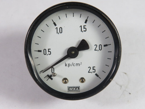 Wika 0-2.5KP Pressure Gauge 0-2.5Kp 1-3/4" Diameter 1/4" NPT USED