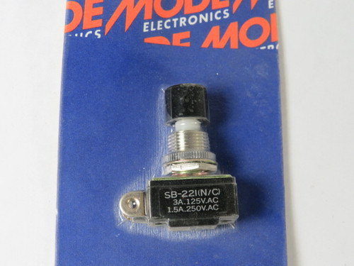 Mode Electronics 44-202-1 Pushbutton Switch 3A 125VAC ! NEW !