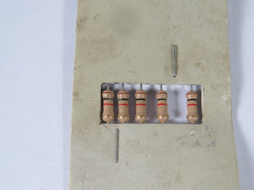 Radio Shack 271-1118 1K Ohm Resistors Pack Of 5 1/2W 5% Tolerance ! NEW !