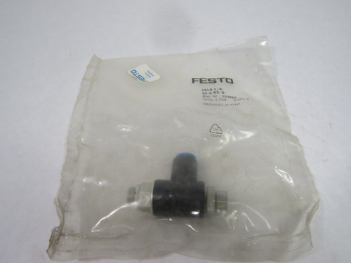 Festo GRLA-1/8-QS-6-RS-B Series E708 One Way Flow Control Valves 1/8" ! NWB !