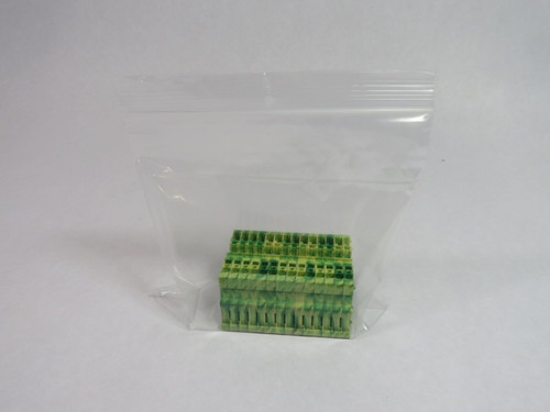 Wago X-COM769 Terminal Block Lot of 12 GREEN/YELLOW USED