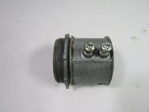 Neer TC-506 2" Zinc Connector 2.5" Long 2.69" Thread Length USED