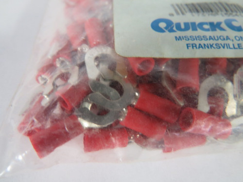 Quick Cable 160132-100 PVC Solderless Terminals #10 Locking Spade 22-18 ! NWB !