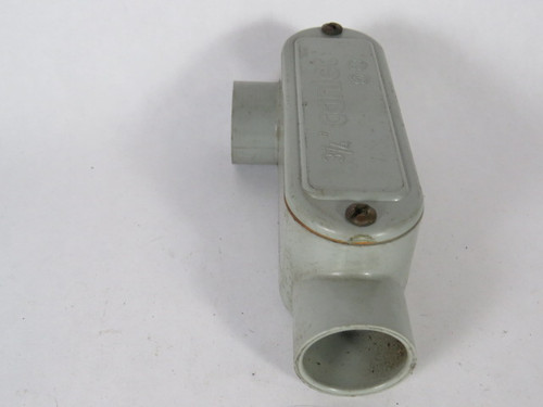 Canlet LR-3/4 Conduit Body Type LR 3/4" NPT 2-Hole USED