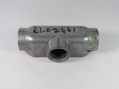 Killark OT-5 Conduit Body T-Style 3-Hub 1-1/2" USED