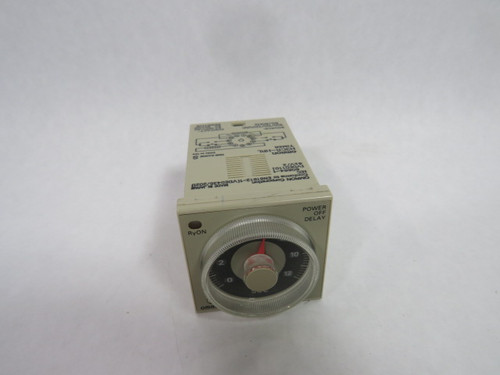 Omron H3CR-HRL S Solid State Timer 0.05-12Sec 100/110/120VAC USED
