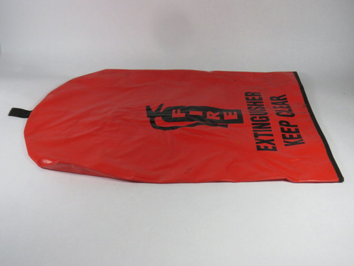 Generic FIRE-BAG Vinyl Red Fire Extinguisher Bag 25"Hx16"W USED